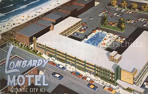 Atlantic City New Jersey Lombardy Motel Kat. Atlantic City