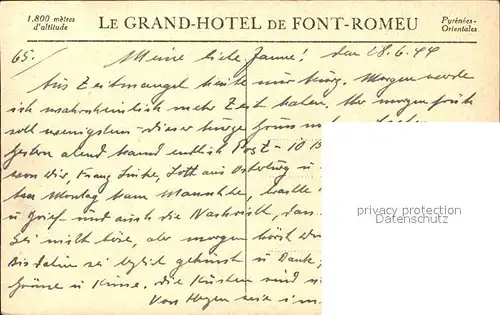 Font Romeu Odeillo Via Grand Hotel Kat. Font Romeu Odeillo Via