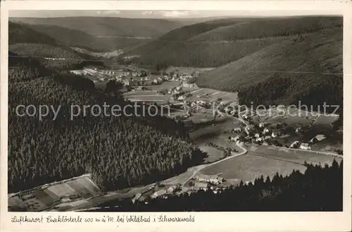 Enzkloesterle Fliegeraufnahme bei Wildbad Kat. Enzkloesterle