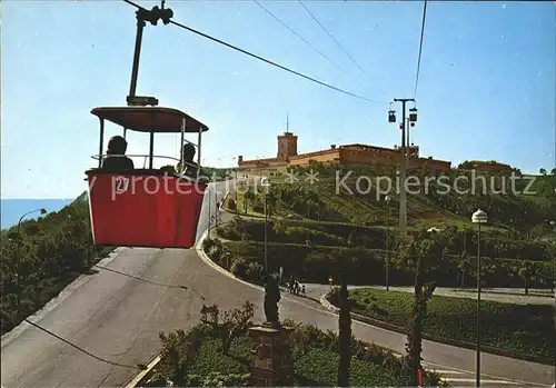 Barcelona Cataluna Seilbahn zum Castillo de Montjuich Kat. Barcelona