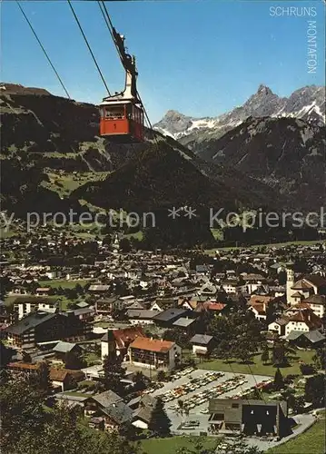 Schruns Vorarlberg Hochjochbahn Tschagguns und Zimba Kat. Schruns