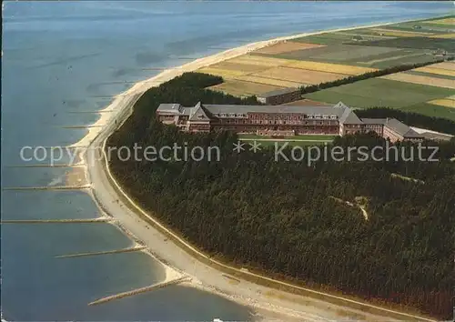 Insel Foehr Fliegeraufnahme Sanatorium Utersum Kat. Wyk auf Foehr