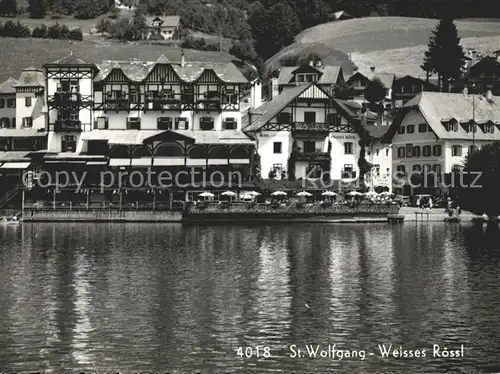 St Wolfgang Salzkammergut Weisses Roessl Restaurant Kat. St. Wolfgang im Salzkammergut