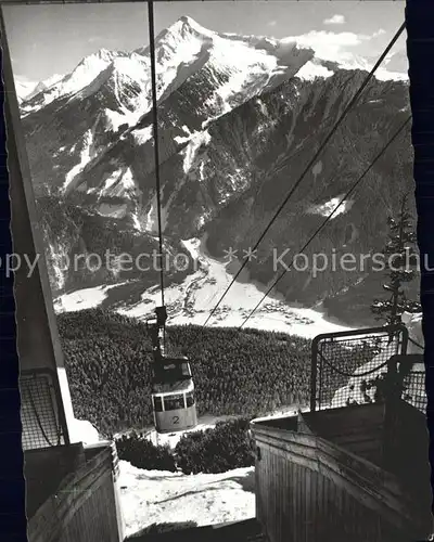 Mayrhofen Zillertal Penkenbahn mit Ahornspitze Kat. Mayrhofen