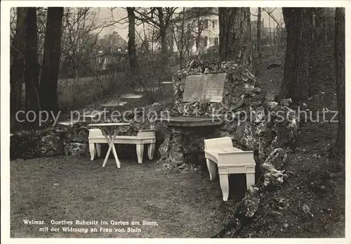 Weimar Thueringen Goehtes Ruhesitz  Kat. Weimar