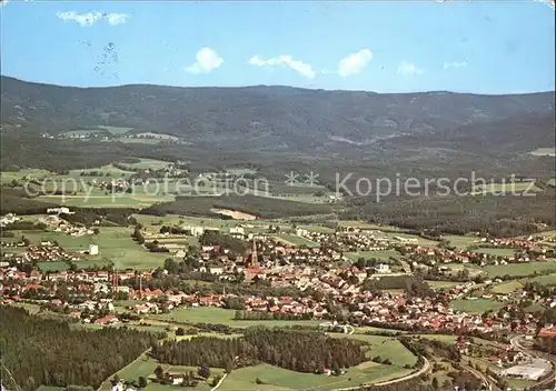 Zwiesel Niederbayern Panorama Urlaubsort Bayerischer Wald Fliegeraufnahme / Zwiesel /Regen LKR