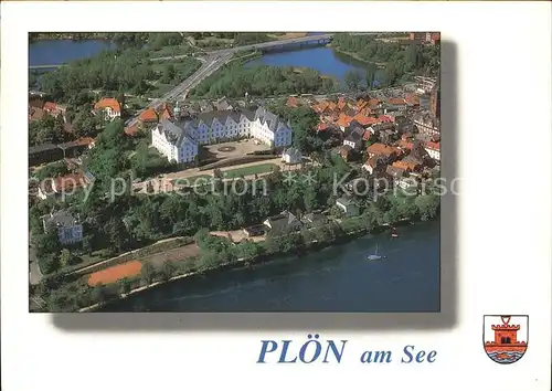 Ploen See Schloss Holsteinische Schweiz Wappen Fliegeraufnahme / Ploen /Ploen LKR
