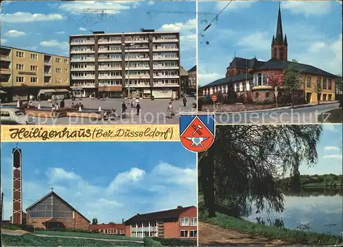 Heiligenhaus Mettmann Kirchplatz Kirche Schule Stausee Abtskuech Wappen / Heiligenhaus /Mettmann LKR