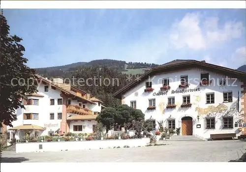 Strassen Tirol Gasthof Strasserwirt Fassadenmalerei Kat. Strassen