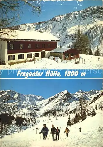 Flattach Fraganter Huette Wintersportplatz Grosser und Kleiner Sadnig Ofenspitz Hirtenkopf Kat. Flattach