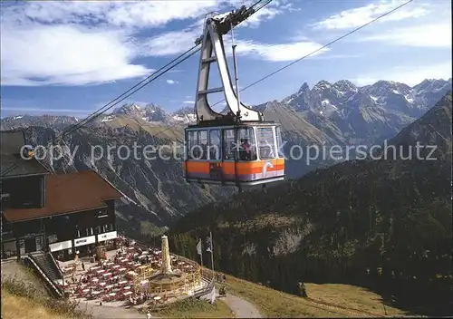 Oberstdorf Fellhornbahn Kabinenbahn Alpenpanorama Kat. Oberstdorf