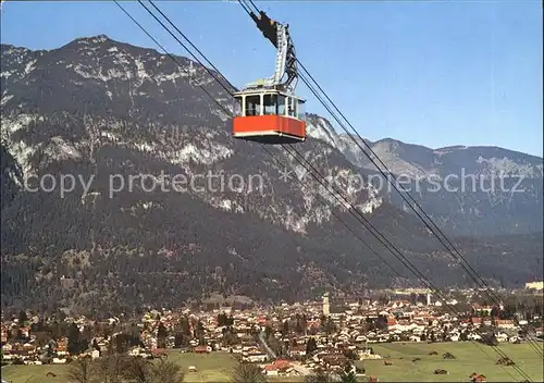 Garmisch Partenkirchen mit Kramer Hausberg Seilbahn Kat. Garmisch Partenkirchen