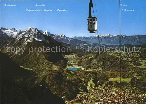 Mittenwald Bayern Karwendelbahn Alpenpanorama Hoehenluftkurort Kat. Mittenwald