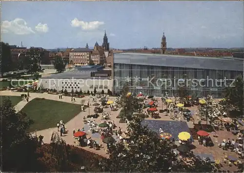 Heilbronn Neckar Neue Festhalle Harmonie im Stadtgarten Kiliansturm Hafenmarktsturm Kat. Heilbronn