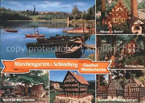 Schoemberg Schoerzingen Gasthof Waldschenke am Stausee Maerchengarten Kat. Schoemberg