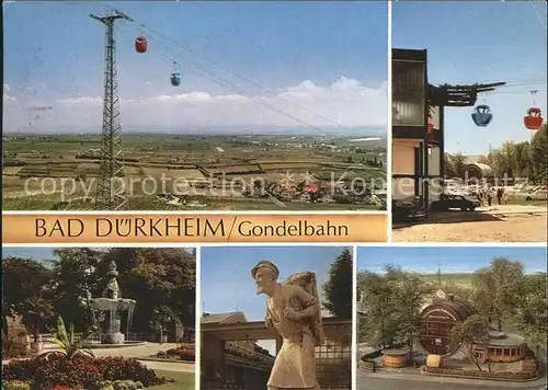 Bad Duerkheim Gondelbahn Deutsche Weinstrasse Brunnen Statue Denkmal Kat. Bad Duerkheim