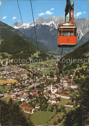 Schruns Vorarlberg Panorama Sommerkurort mit Hochjochbahn Bergstation Kat. Schruns