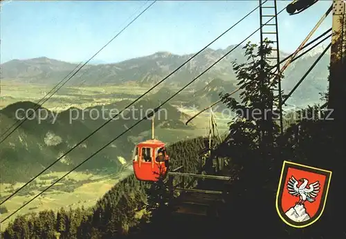 Pfronten Panorama Hoehenluftkurort Breitenbergbahn Bergstation Wappen Kat. Pfronten