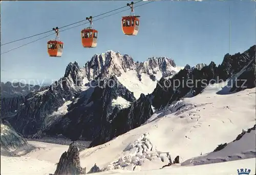 Chamonix Teleferique de l Aiguille du Midi Bergbahn Alpenpanorama Kat. Chamonix Mont Blanc