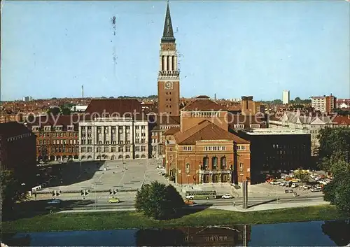 Kiel Rathaus und Stadttheater Kat. Kiel