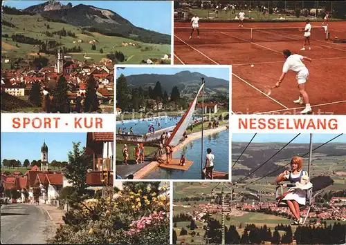 Nesselwang Sport Kur Schwimmbad Tennis Sessellift Ortspartie Kat. Nesselwang