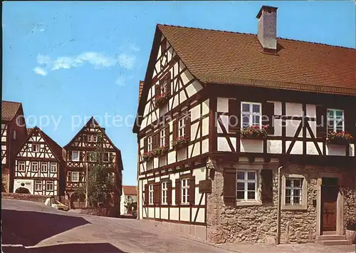 Marbach Neckar Schillers Geburtshaus Fachwerk Kat. Marbach am Neckar