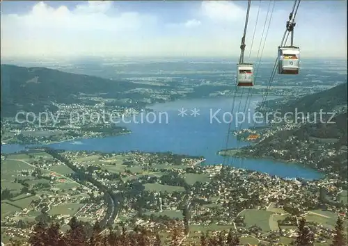 Rottach Egern Tegernseer Tal mit Wallbergbahn Bad Wiessee Tergernsee Gmund Kat. Rottach Egern