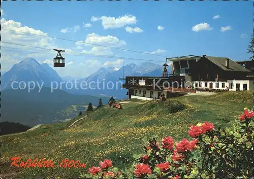 Seefeld Tirol Rosshuette Hohe Munde Zugspitze Alpenflora Bergbahn Kat. Seefeld in Tirol