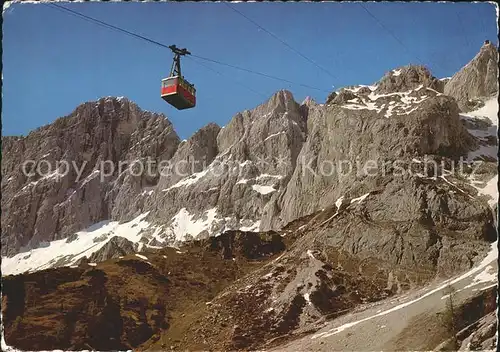 Filzmoos Dachsteinsuedwand Seilbahn Hunerkogel Hoher Dachstein Bergstation Kat. Filzmoos