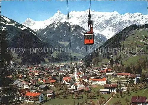 Schruns Vorarlberg Montafoner Hochjochbahn mit Zimba und Vandanser Steinwand Kat. Schruns