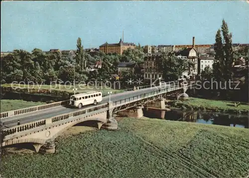 Zeitz Karl Marx Bruecke Bus Kat. Zeitz