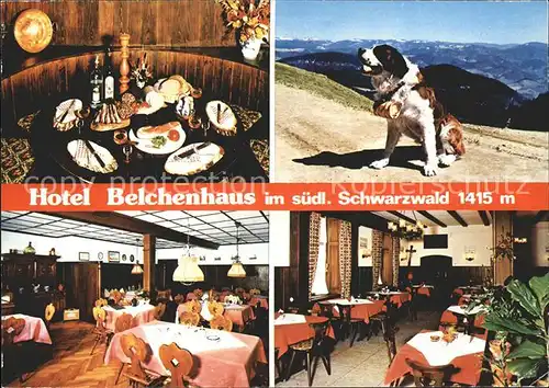 Wieden Schwarzwald Hotel Belchenhaus Restaurant Kat. Wieden