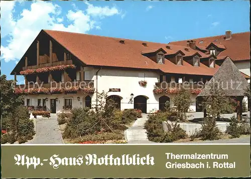 Griesbach Rottal Appartementhaus Rottalblick Thermalzentrum Kat. Bad Griesbach i.Rottal