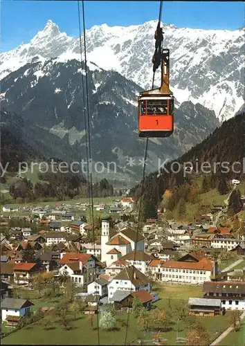 Schruns Vorarlberg mit Montafoner Hochjochbahn Kat. Schruns