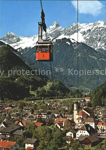 Schruns Vorarlberg mit Hochjochbahn Zimba Kat. Schruns
