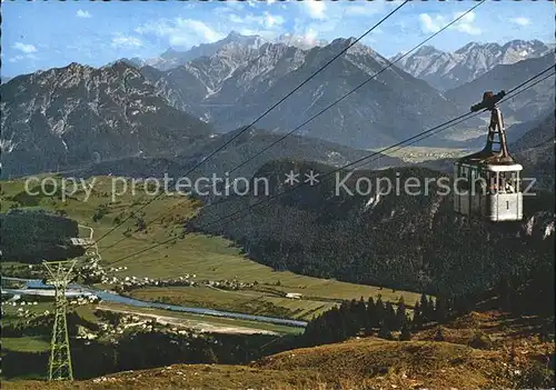 Zugspitze Reuttener Bergbahn Mieminger Hochgebierge Kat. Garmisch Partenkirchen