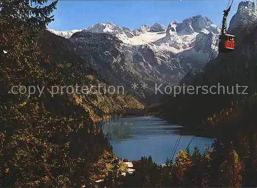 Hohen Dachstein Gosaukamm Seilbahn Gosau See Gablonzer Haus Kat. Liezen