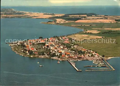 Maasholm Fliegeraufnahme Hafen Kat. Maasholm