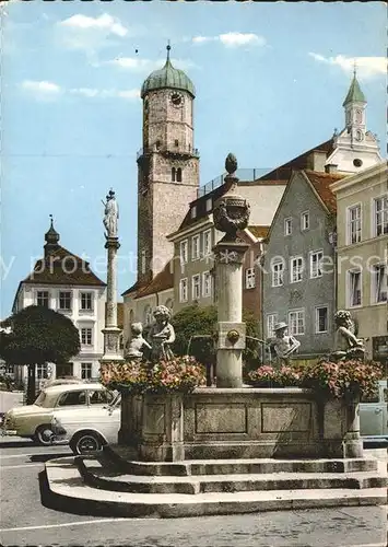 Weilheim Oberbayern Marienbrunnen Kat. Weilheim i.OB