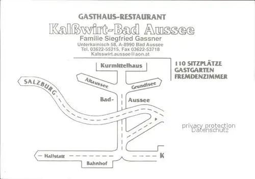 Bad Aussee Steiermark Gasthaus Restaurant Kalsswirt Bad Aussee Kat. Bad Aussee