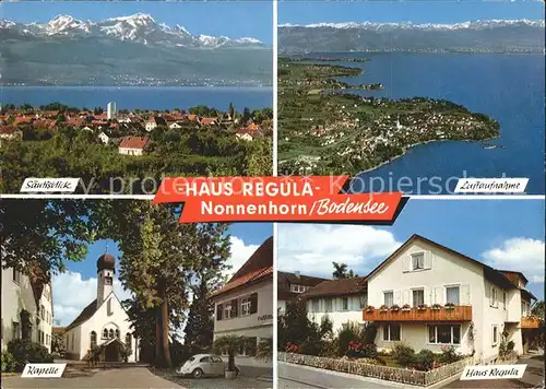 Nonnenhorn Haus Regula Fliegeraufnahme mit saentis Kat. Nonnenhorn Bodensee