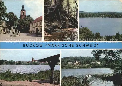 Buckow Maerkische Schweiz Markt Schermuetzelsee Buckowsee Griepensee Kat. Buckow Maerkische Schweiz