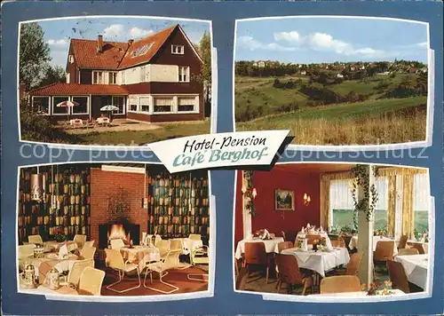 Hohegeiss Harz Hotel Pension Cafe Berghof Kat. Braunlage