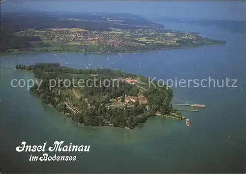 Insel Mainau Fliegeraufnahme Bodensee Kat. Konstanz Bodensee