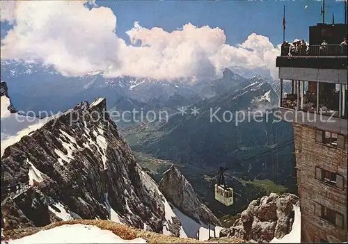 Zugspitze Zugspitzbahn Gipfelgebaeude Ehrwald Lermoos Kat. Garmisch Partenkirchen