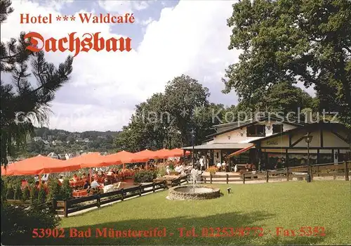 Bad Muenstereifel Hotel Waldcafe Dachsbau Kat. Bad Muenstereifel