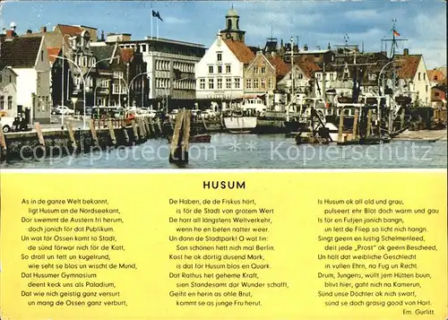 Husum Nordfriesland Hafen Gedicht / Husum /Nordfriesland LKR