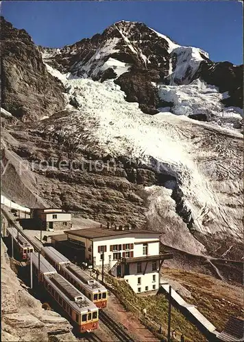 Eigergletscher Station Hotel Moench Bergbahn Kat. Eigergletscher