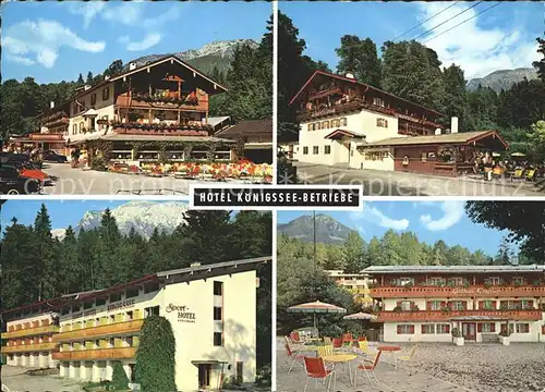 Berchtesgaden Hotel Koenigssee Betriebe Kat. Berchtesgaden