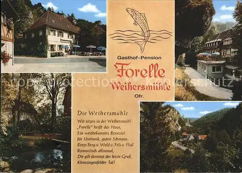 Weismain Gasthof Pension Forelle Kat. Weismain